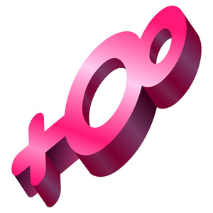 3d 女性性别符号