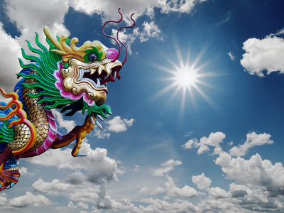 天空龙图片