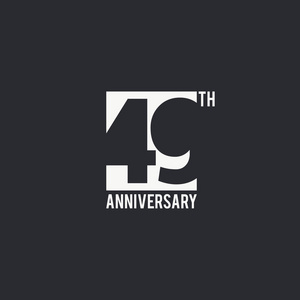 黑色背景下白色方框内的数字剪影, 矢量图示照片