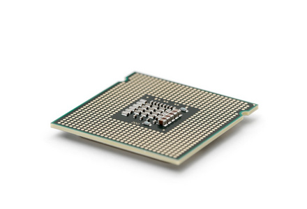 在白色的 cpu