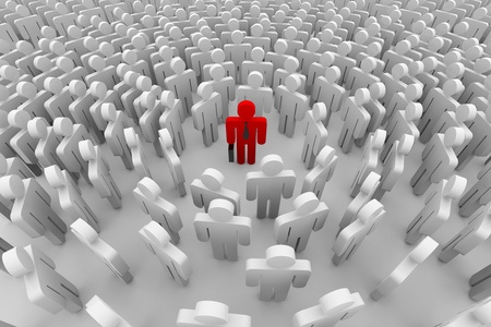 周围人的人群照片