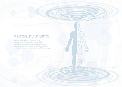 人体健康护理, 具有医学图标器官图表图表和复制空间。医疗诊断