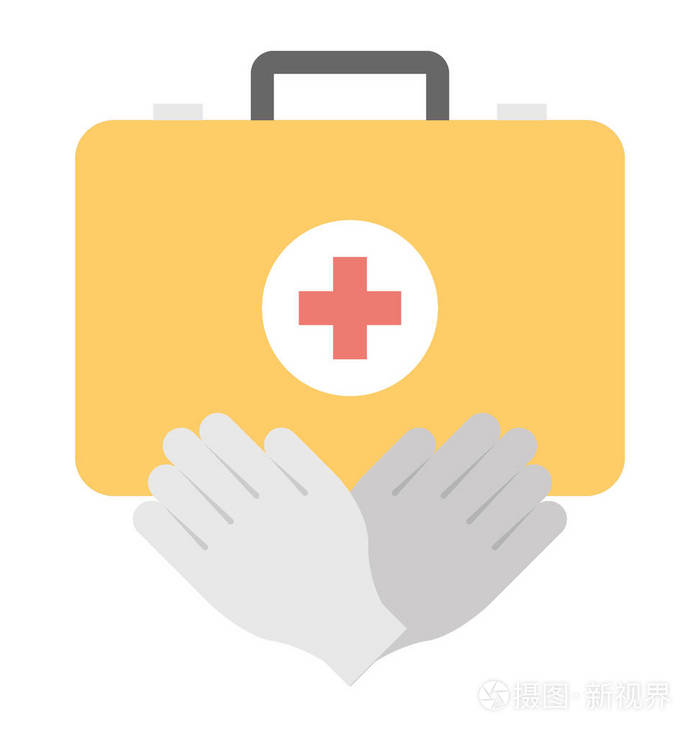 医疗急救治疗矢量图标