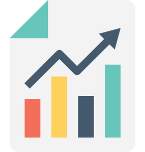 图形报告平面矢量图标