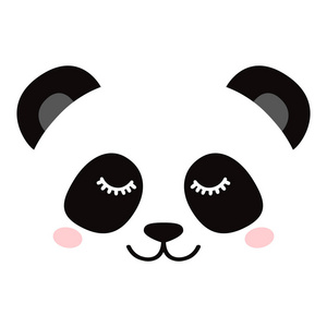 p图熊猫脸素材图片