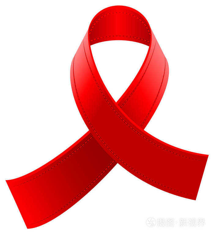 红环丝带符号世界艾滋病日