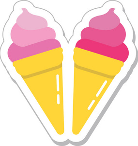 冰淇淋矢量图标