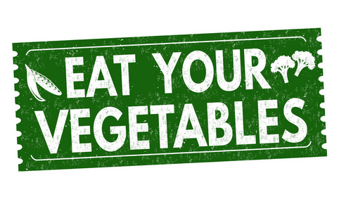 吃你的蔬菜垃圾橡皮戳