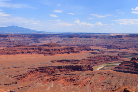 犹他州全景。科罗拉多河峡谷