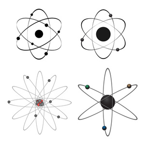 四个矢量原子图标