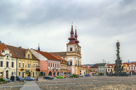 主广场在捷克共和国的卡丹