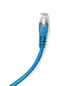 白色蓝色网络电缆