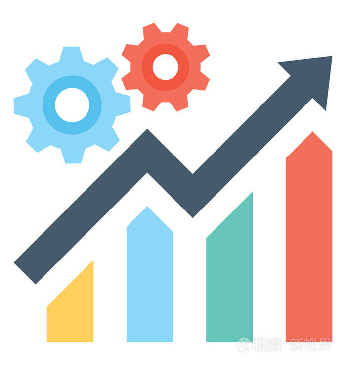 升级彩色矢量图标