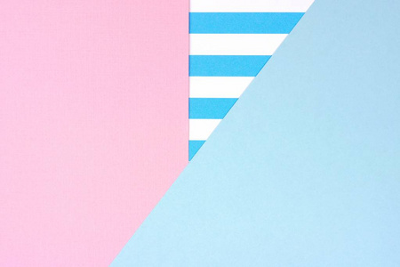 粉色条纹抽象背景带条纹图案的粉色和蓝色角抽象背景照片
