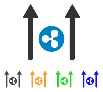 波币发送箭头矢量图标