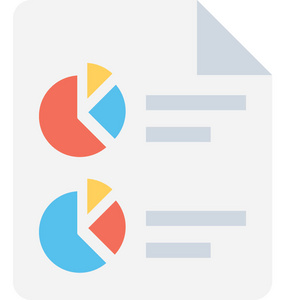 饼图平面矢量图标