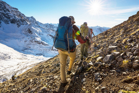 在土耳其东部的 Kackar 山脉徒步旅行, 秋季季节