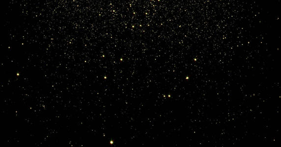 抽象的金粒子和闪闪发光的星星或微光效果背景.
