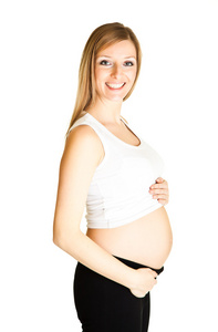 孕妇健身隔离白色