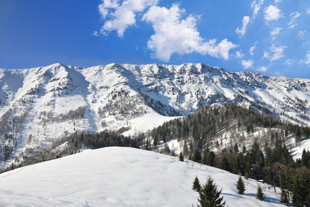 冬天的雪山