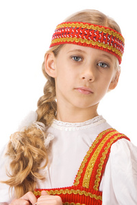 穿着国服的白俄罗斯女孩