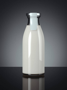 奶瓶。3d 渲染