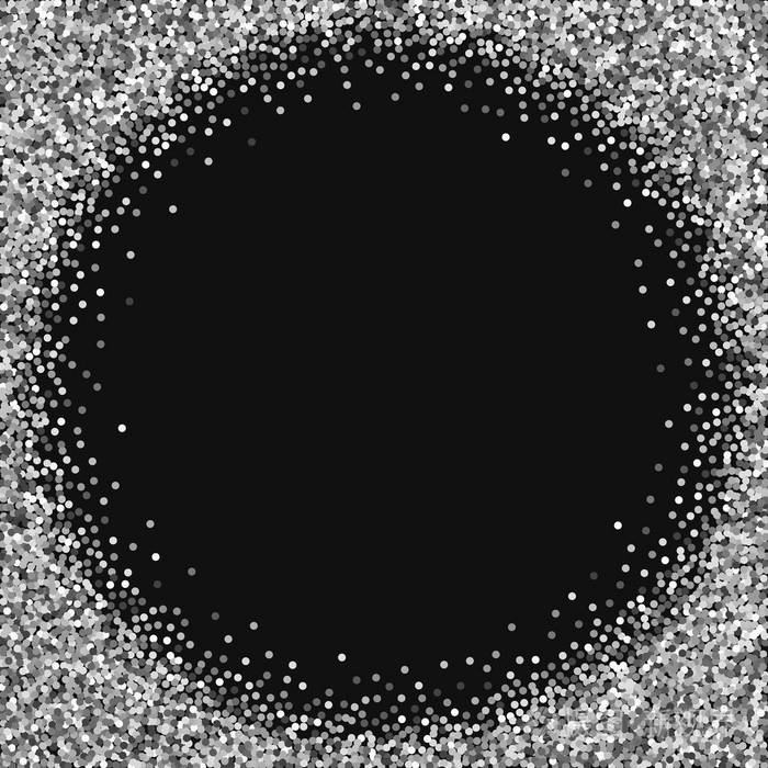 圆形金闪闪发光的圆形金色角框黑色背景奇异矢量