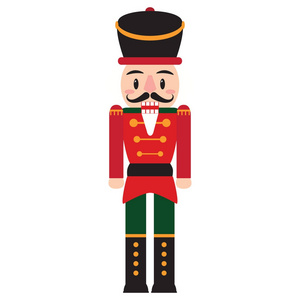 夹子动画片字符向量例证胡桃夹子动画片字符向量例证胡桃夹子玩具胡桃