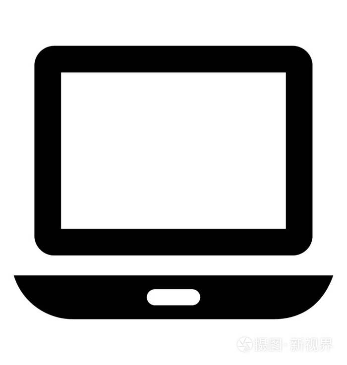 笔记本电脑标志符号矢量图标