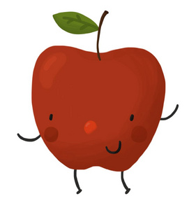 苹果卡通图图片