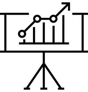 增长图向量图标