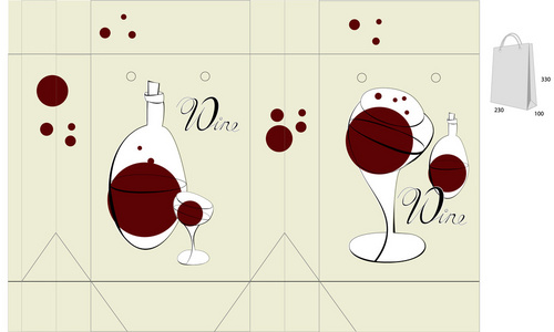 袋子设计模板图片