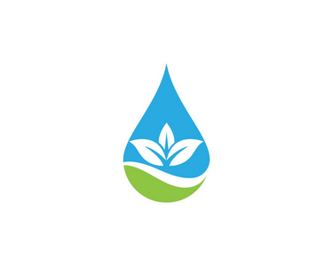 水滴矢量标志模板水滴 logo 模板矢量插图设计水滴 logo 模板矢量插图