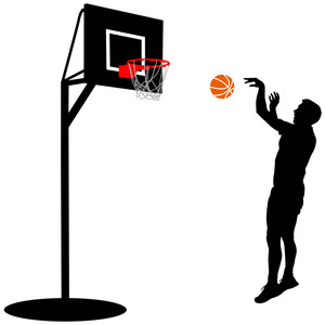 男子投掷篮球图片-男子投掷篮球素材-男子投掷篮球插画-摄图新视界
