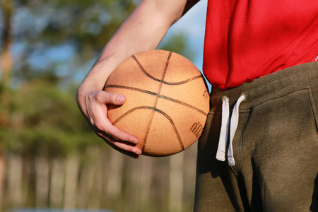 手执篮球照片