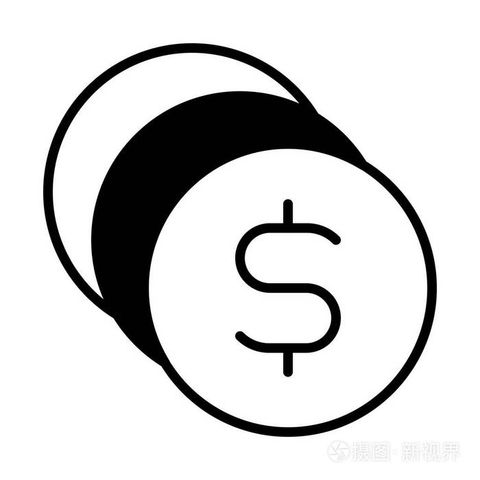 硬币线图标的网页, 移动和信息, 矢量插图插画-正版商用图片02fun5