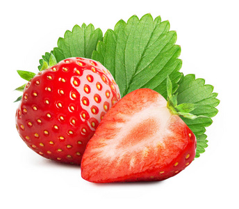 两个半草莓图片