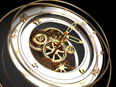 滴答钟表钟表机械装置照片