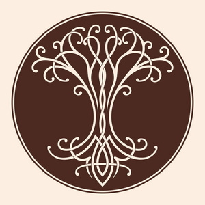 凯尔特人的生命树照片