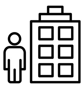 住宅小区矢量图标图片