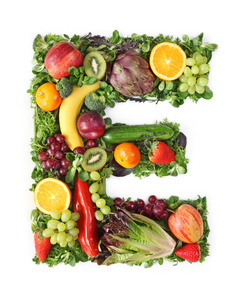 水果和蔬菜字母表