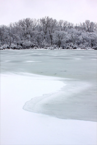 伊利诺伊州皮尔斯湖雪