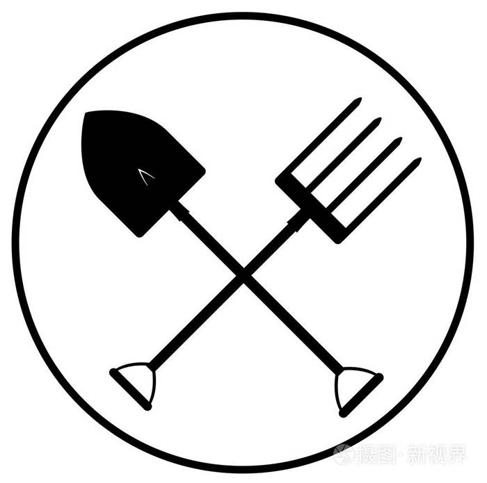 黑色园艺工具图标矢量 eps 10插画-正版商用图片02gsf2-摄图新视界