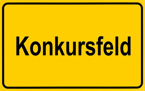 用名字签名 Konkursfeld