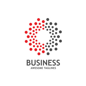 点缀矢量圆环框架, 圆圈形状的圆点纹, 时尚的设计元素为圆的旗帜或