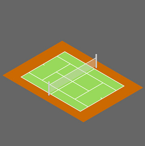 网球 Cort 矢量图