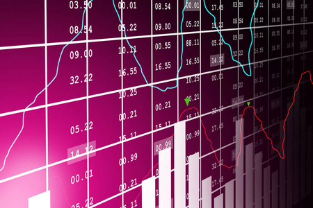 证券市场数据分析的数字图解图片