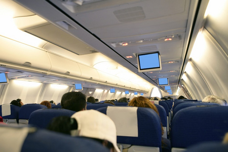 飞机内部乘客图片图片