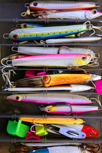 多彩的捕捞海水鱼诱饵框图片