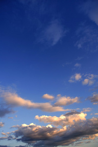 蓝蓝的天空背景与云
